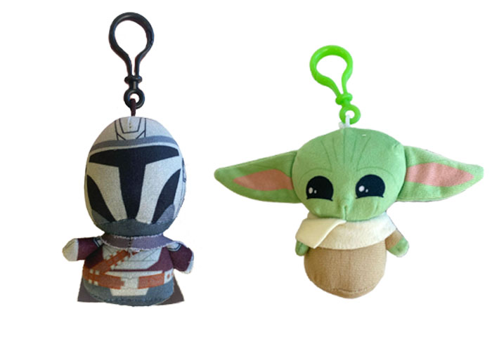 (Mis 0) BABY YODA MANDALORIAN BUDDIES (Star Wars) Portachiavi Peluche 9cm c/Bagclip- 2ass…x120